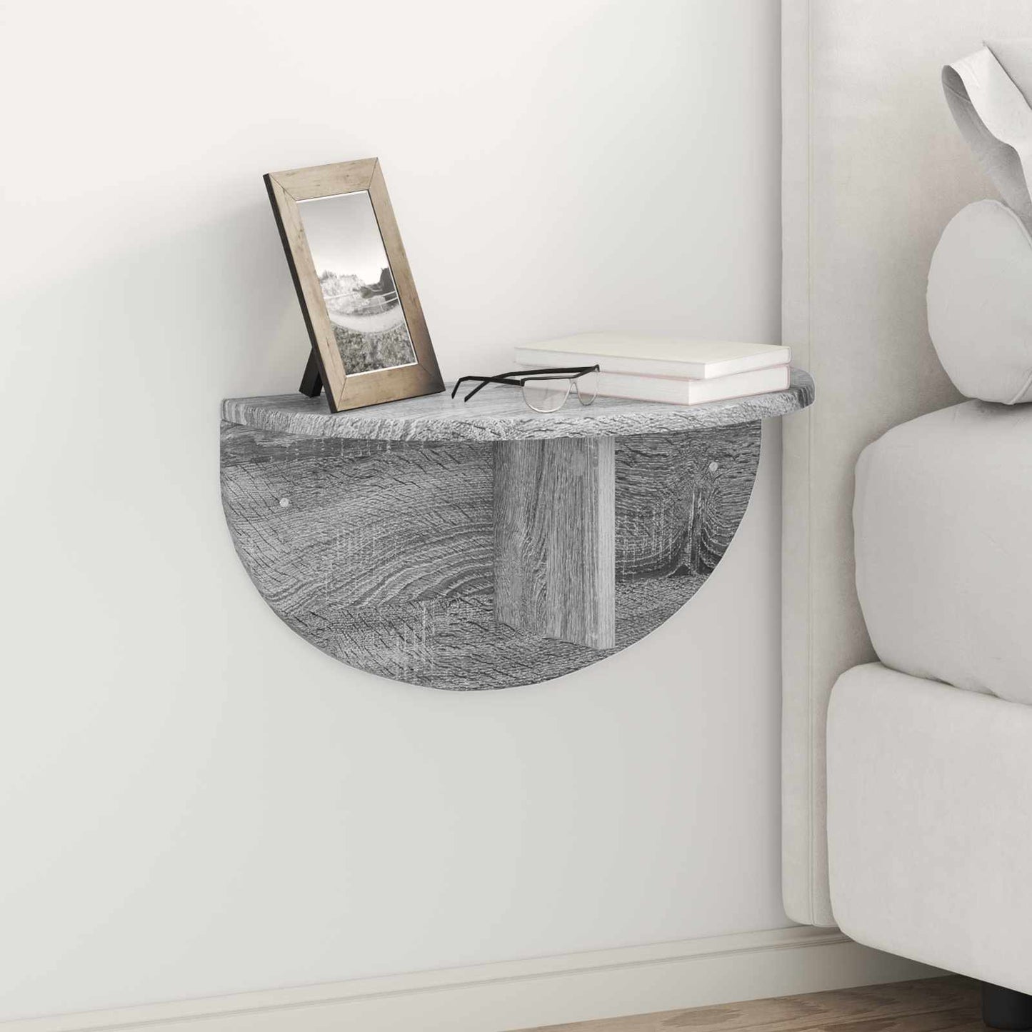 Wall Shelf 2 pcs Grey Sonoma 48 x 24 x 24 cm Engineered Wood