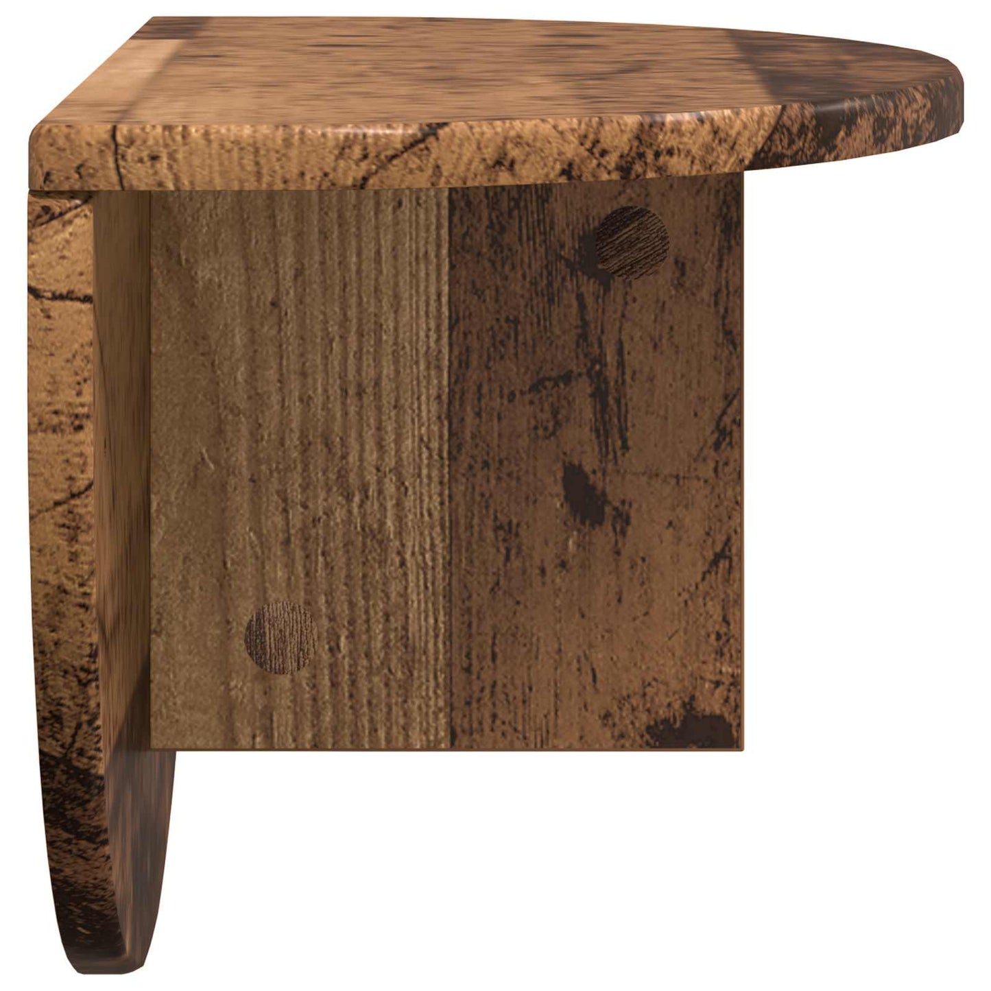 Wall Shelf 2 pcs Old Wood 48 x 24 x 24 cm Engineered Wood