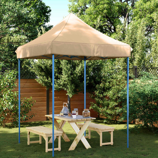 Party Tent 200 x 200 x 306 cm Beige Oxford Fabric
