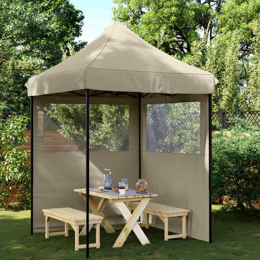 Party Tent 200 x 200 x 306 cm Taupe Oxford Fabric