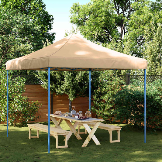 Party Tent 292 x 292 x 315 cm Beige Oxford Fabric