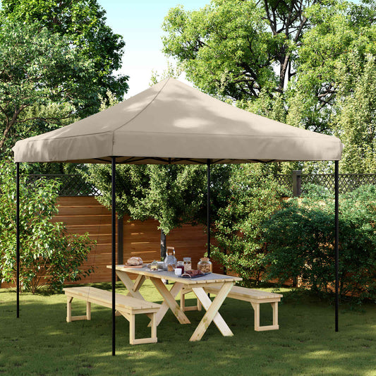 Party Tent 292 x 292 x 315 cm Taupe Oxford Fabric