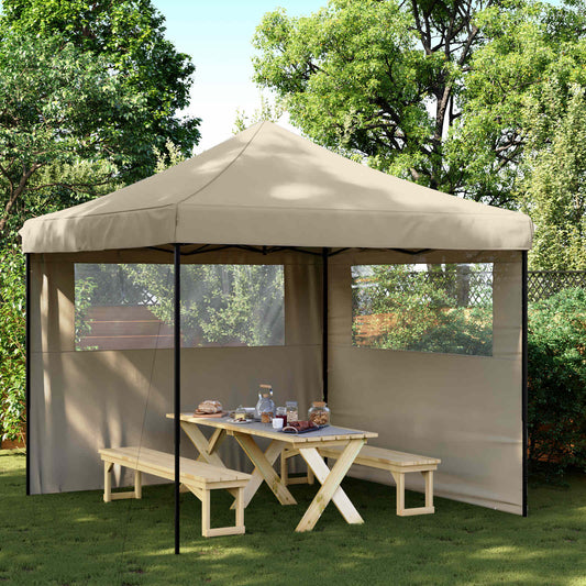 Party Tent 292 x 292 x 315 cm Taupe Oxford Fabric