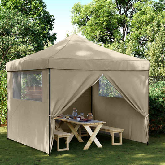 Party Tent 292 x 292 x 315 cm Taupe Oxford Fabric