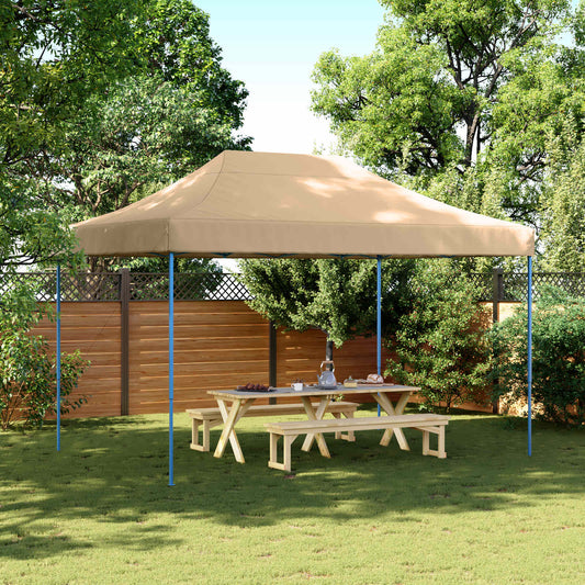 Party Tent 279 x 410 x 315 cm Beige Oxford Fabric