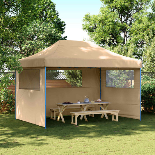 Party Tent 279 x 410 x 315 cm Beige Oxford Fabric