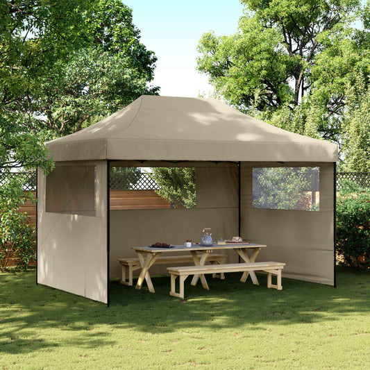 Party Tent 279 x 410 x 315 cm Taupe Oxford Fabric