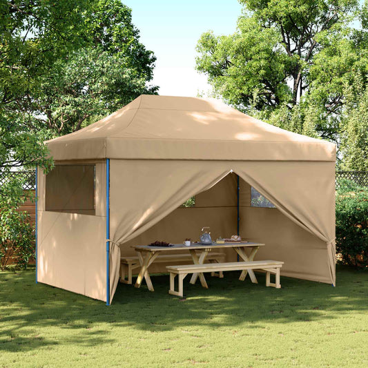 Party Tent 279 x 410 x 315 cm Beige Oxford Fabric