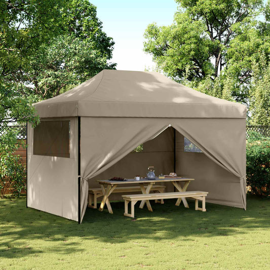 Party Tent 279 x 410 x 315 cm Taupe Oxford Fabric