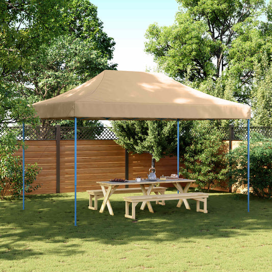 Party Tent 292 x 440 x 315 cm Beige Oxford Fabric
