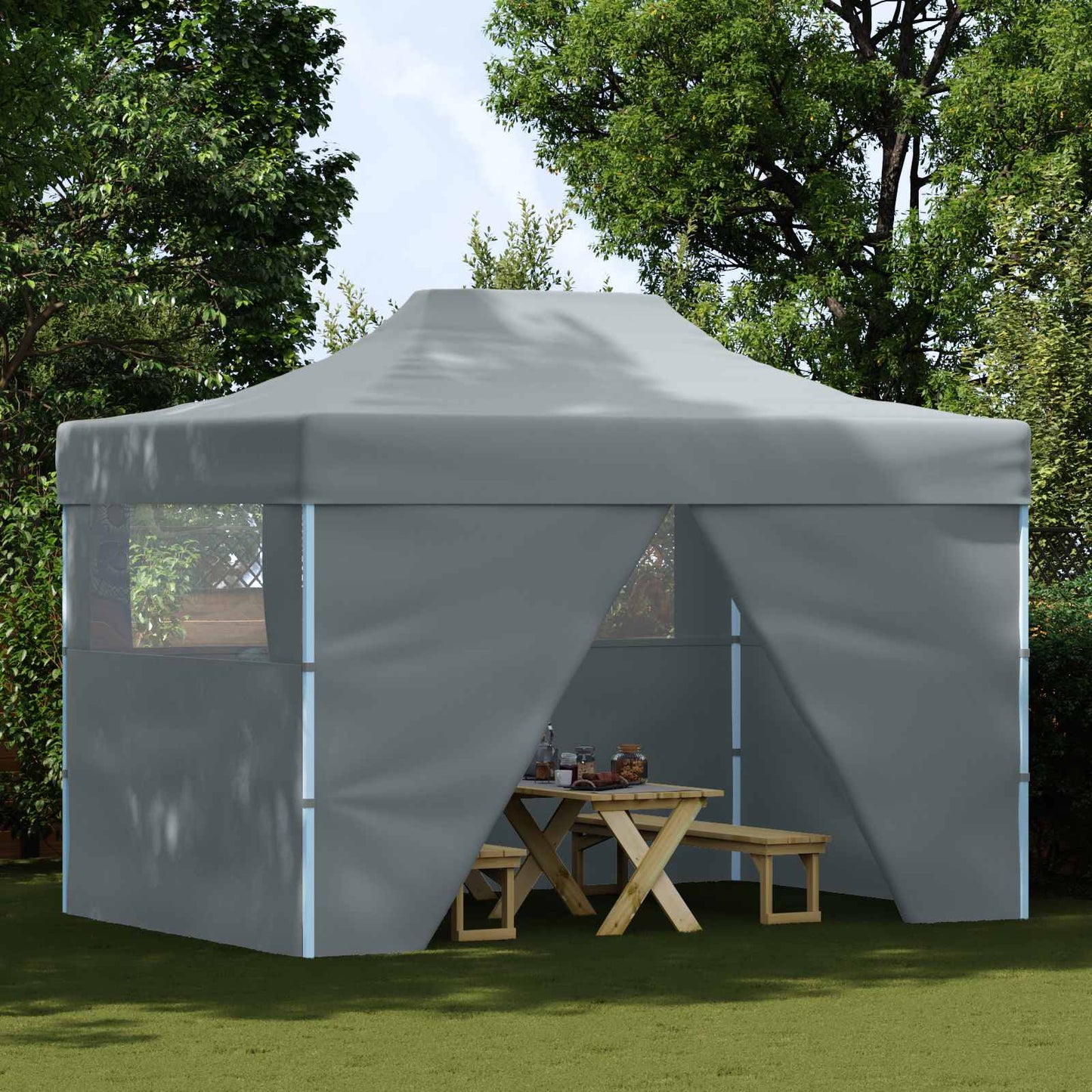 Party Tent Folding Anthracite 291 x 431 x 315 cm Oxford Fabric