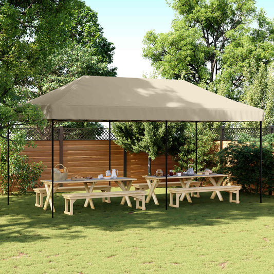 Party Tent 292 x 580 x 315 cm Taupe Oxford Fabric
