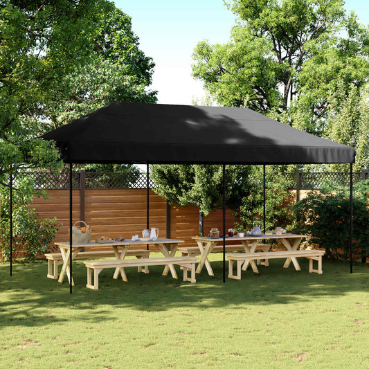 Party Tent 292 x 580 x 315 cm Black Oxford Fabric