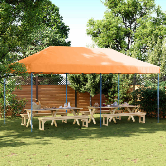 Party Tent 292 x 580 x 315 cm Orange Oxford Fabric