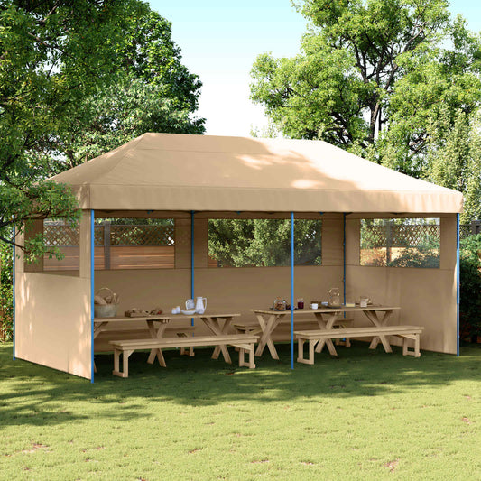 Party Tent 292 x 580 x 315 cm Beige Oxford Fabric