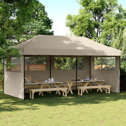 Party Tent 292 x 580 x 315 cm Taupe Oxford Fabric