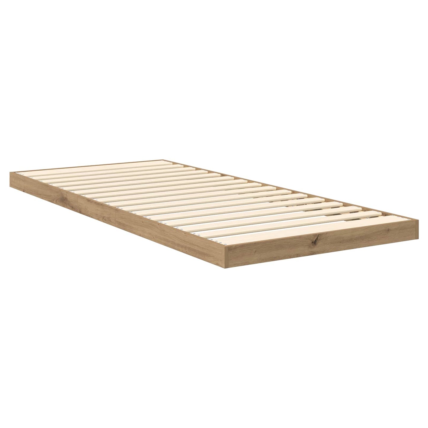 Floor Bed Frame Artisan Oak 75 x 190 cm Engineered Wood