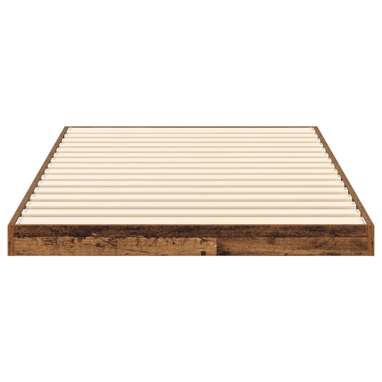 Floor Bed Frame Old Wood 90 x 190 cm Engineered Wood