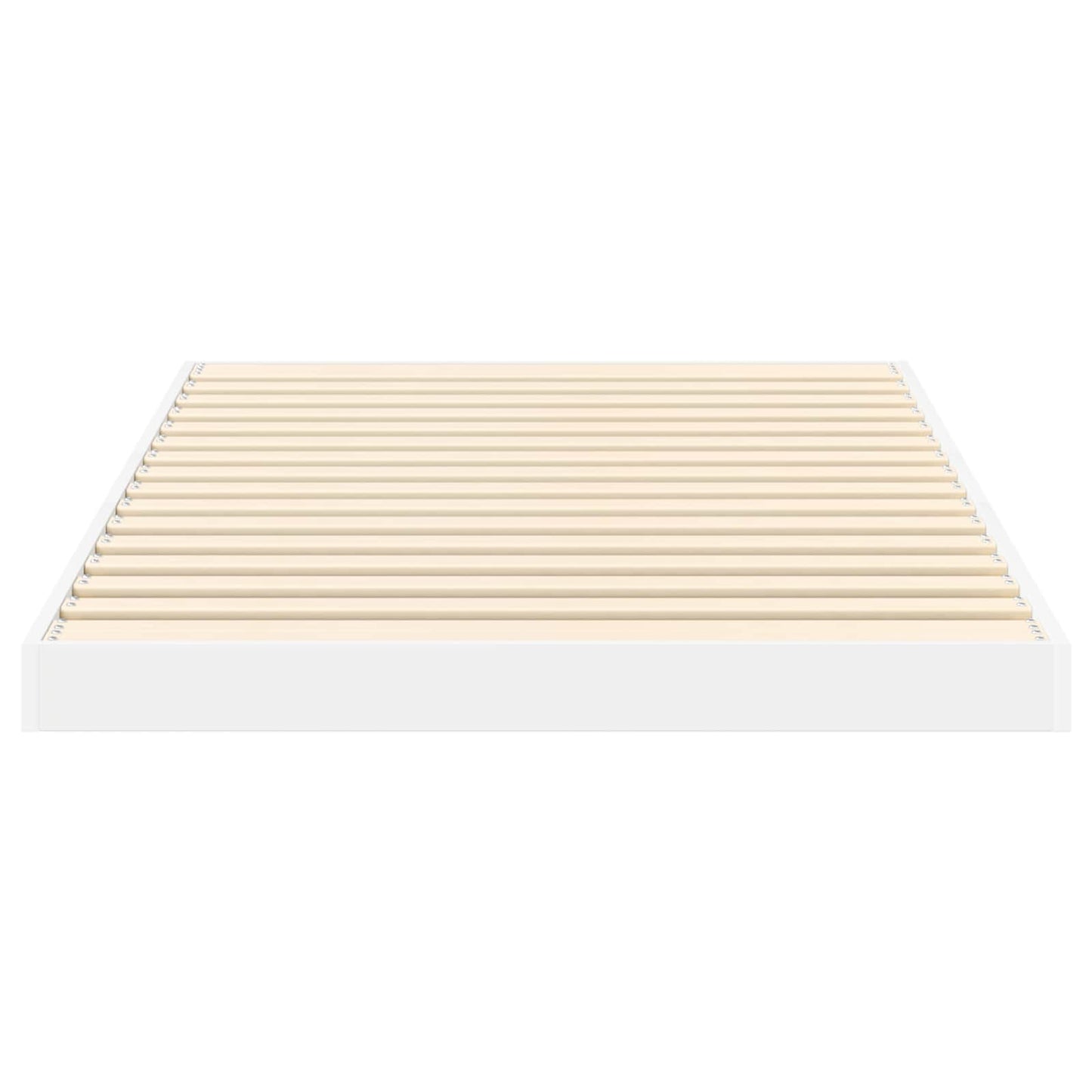 Floor Bed Frame White 80 x 200 cm Engineered Wood