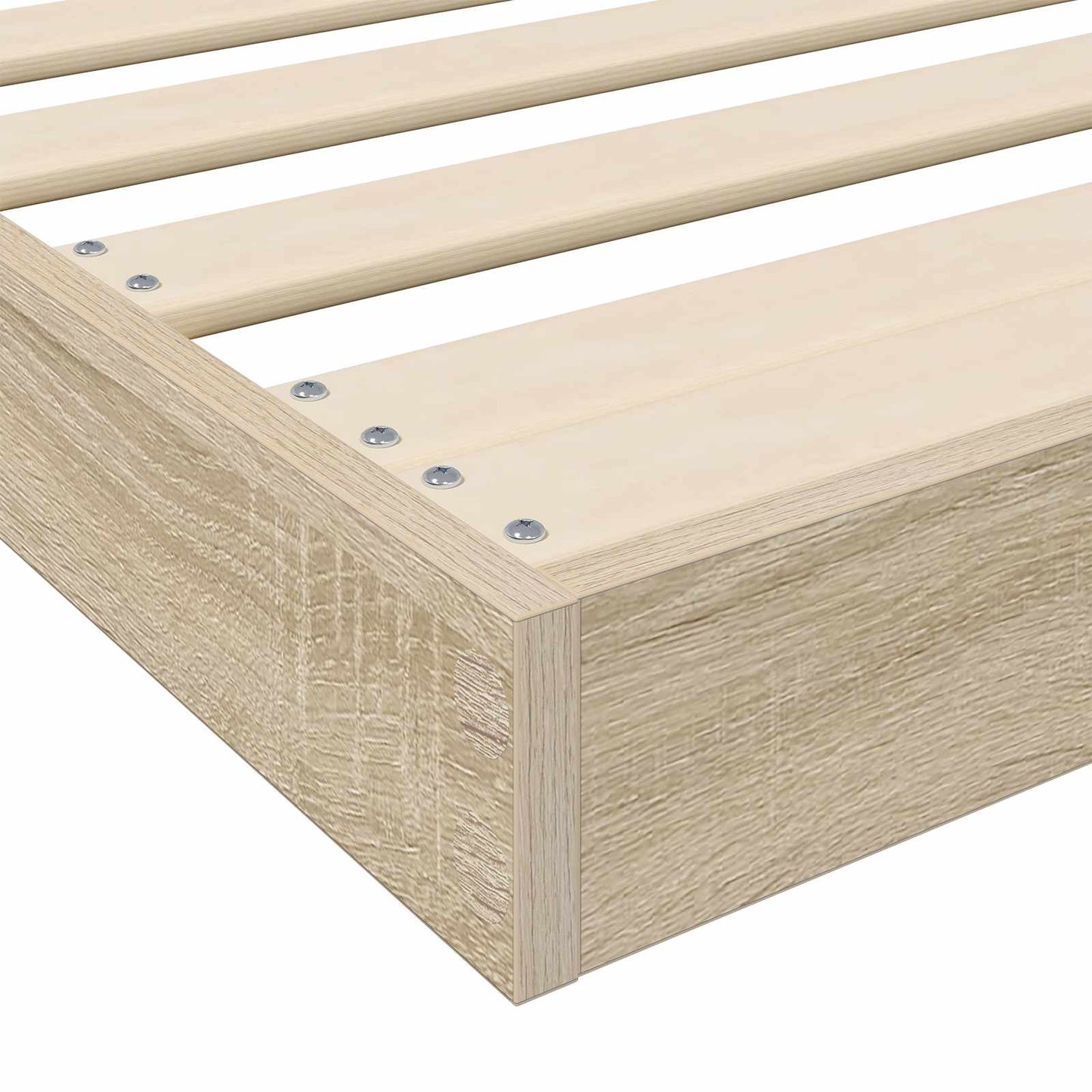 Floor Bed Frame Sonoma 80 x 200 cm Engineered Wood