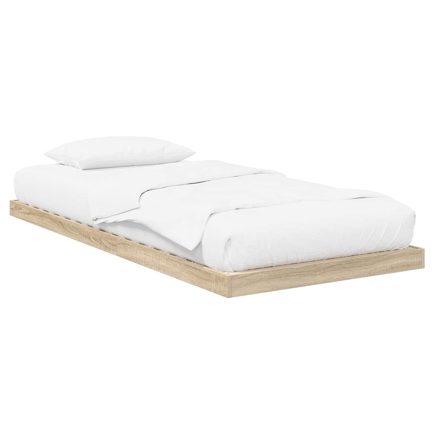 Floor Bed Frame Sonoma 80 x 200 cm Engineered Wood