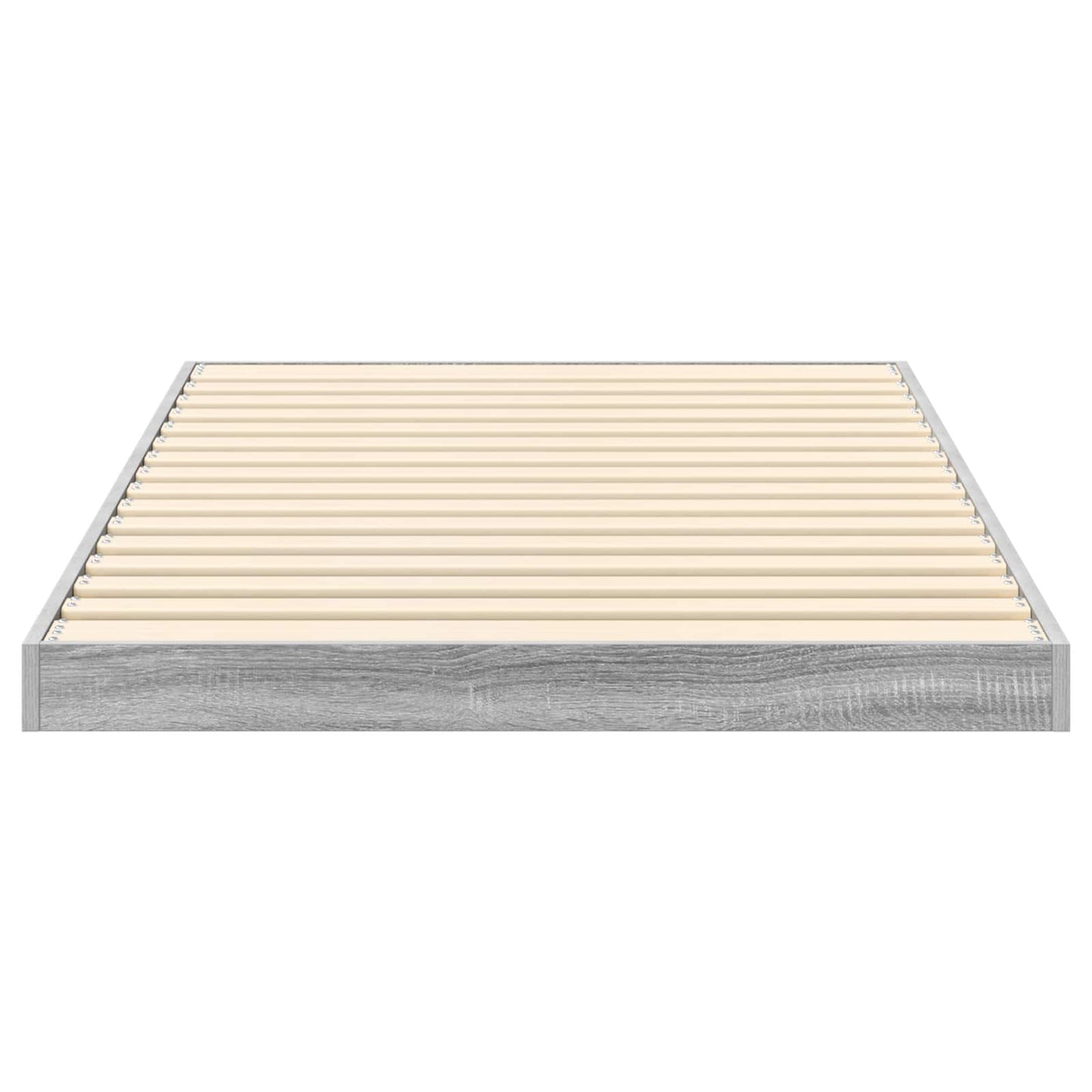 Floor Bed Frame Grey Sonoma 80 x 200 cm Engineered Wood