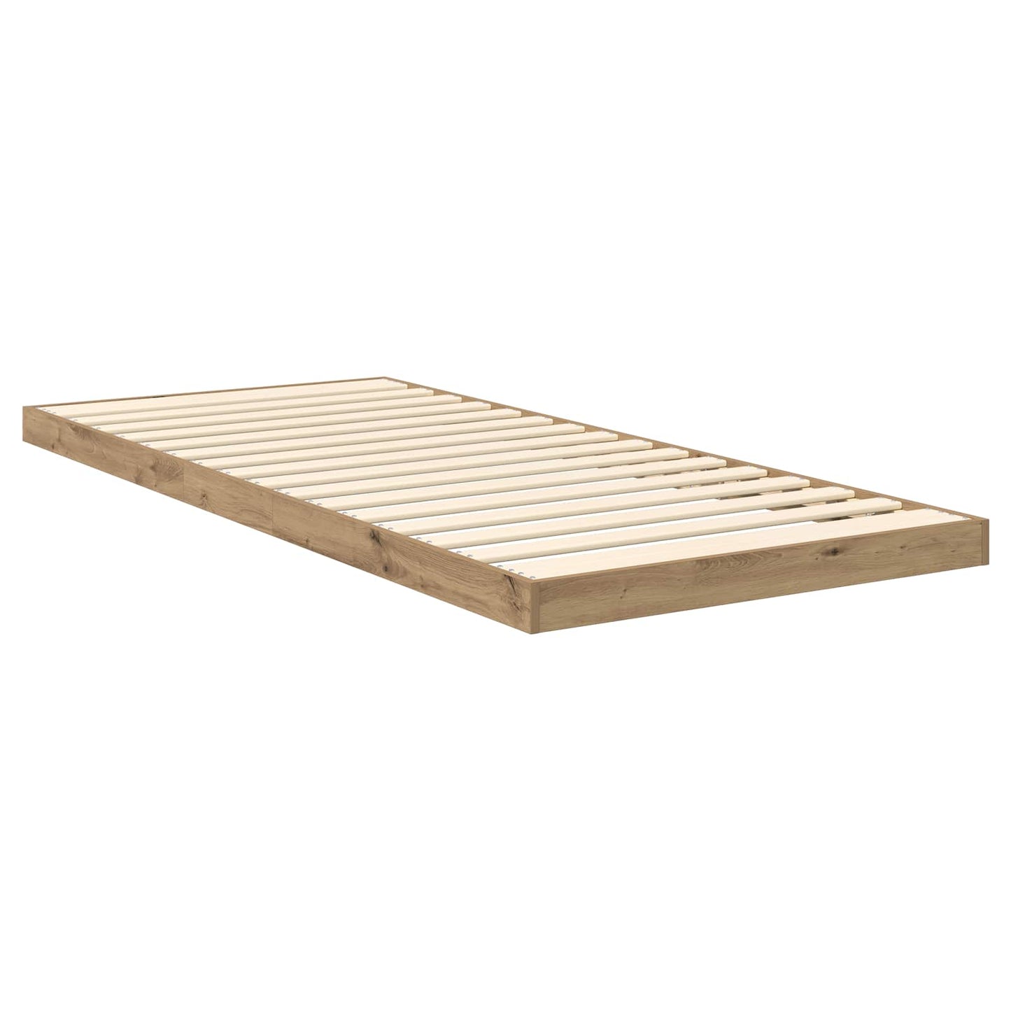 Floor Bed Frame Artisan Oak 80 x 200 cm Engineered Wood
