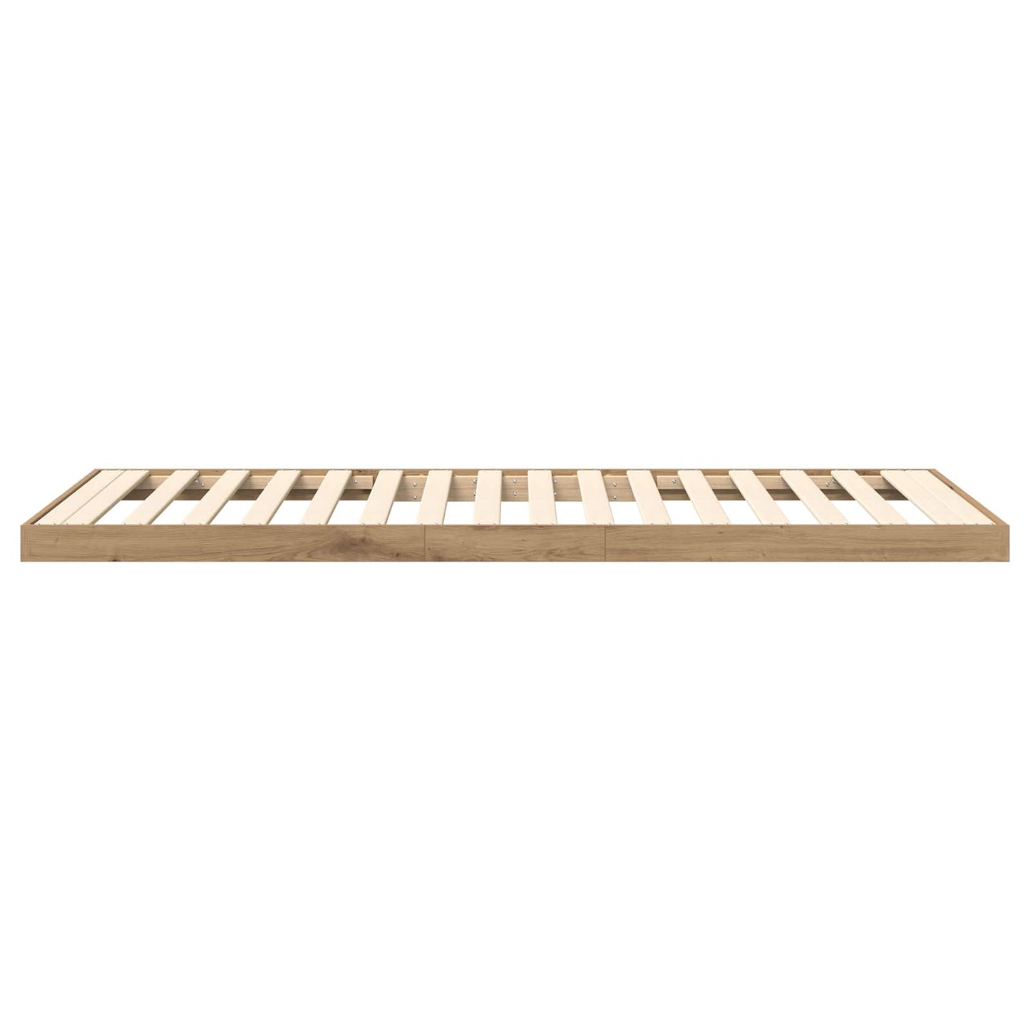 Floor Bed Frame Artisan Oak 80 x 200 cm Engineered Wood