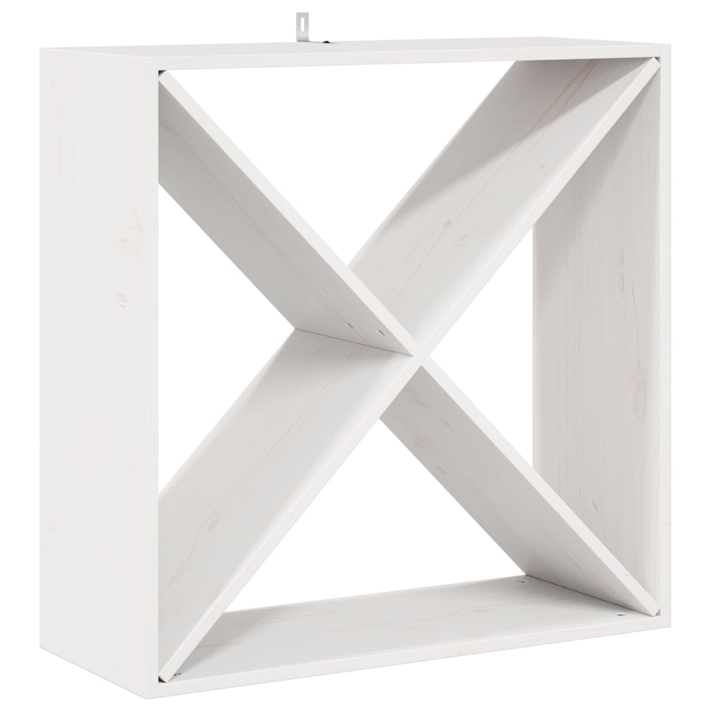 Wine Rack 4 pcs White 62 x 25 x 62 cm Solid Pine Wood