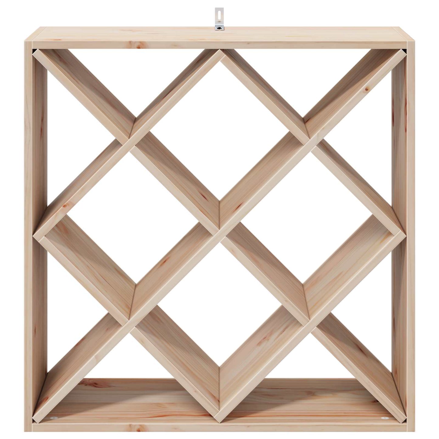 Wine Rack 2 pcs Natural 62 x 25 x 62 cm Solid Pine Wood