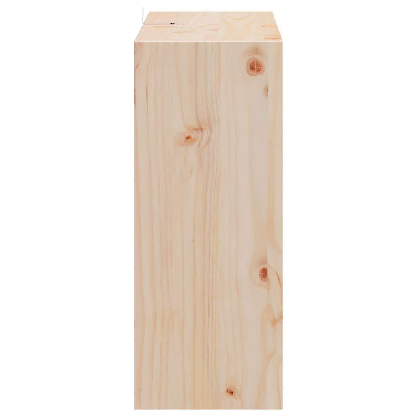 Wine Rack 2 pcs Natural 62 x 25 x 62 cm Solid Pine Wood