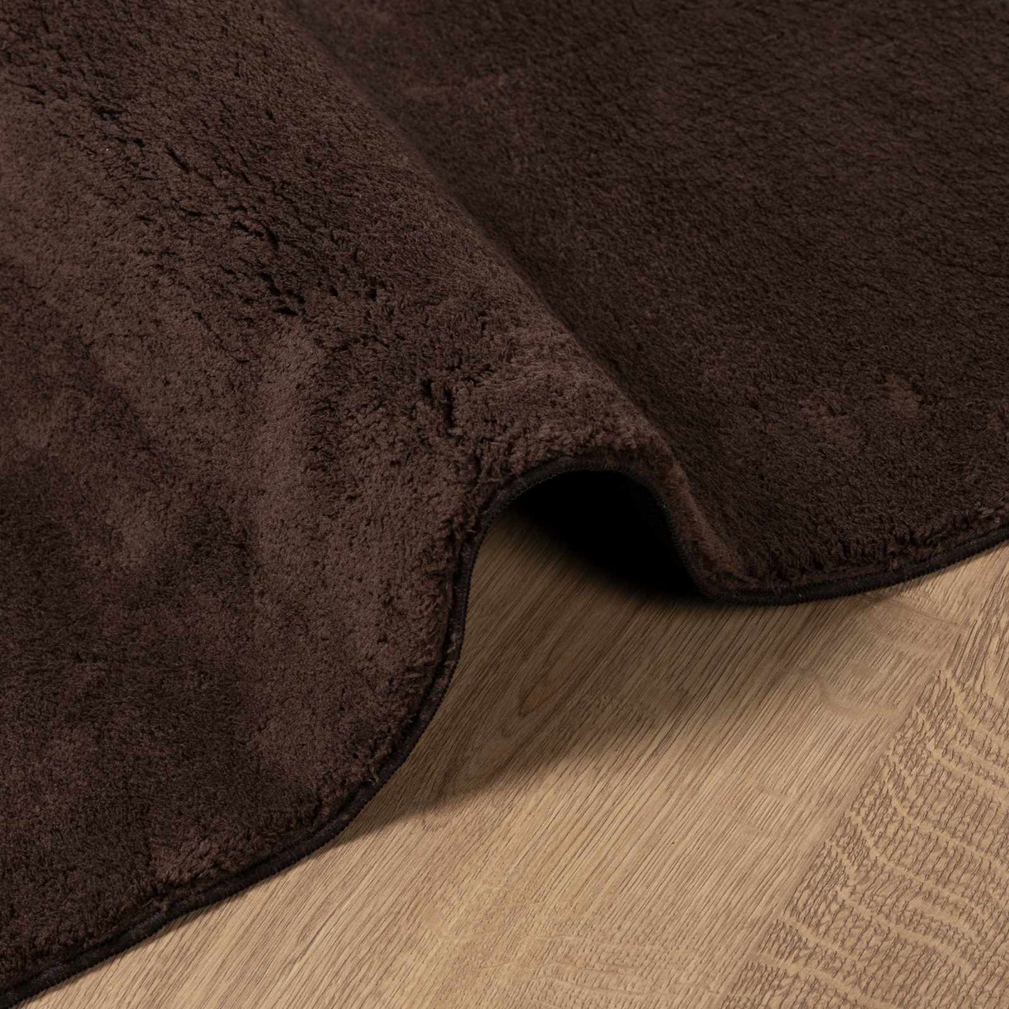 Medium Pile Soft and Washable Rug HUARTE Brown 200 x 100 cm