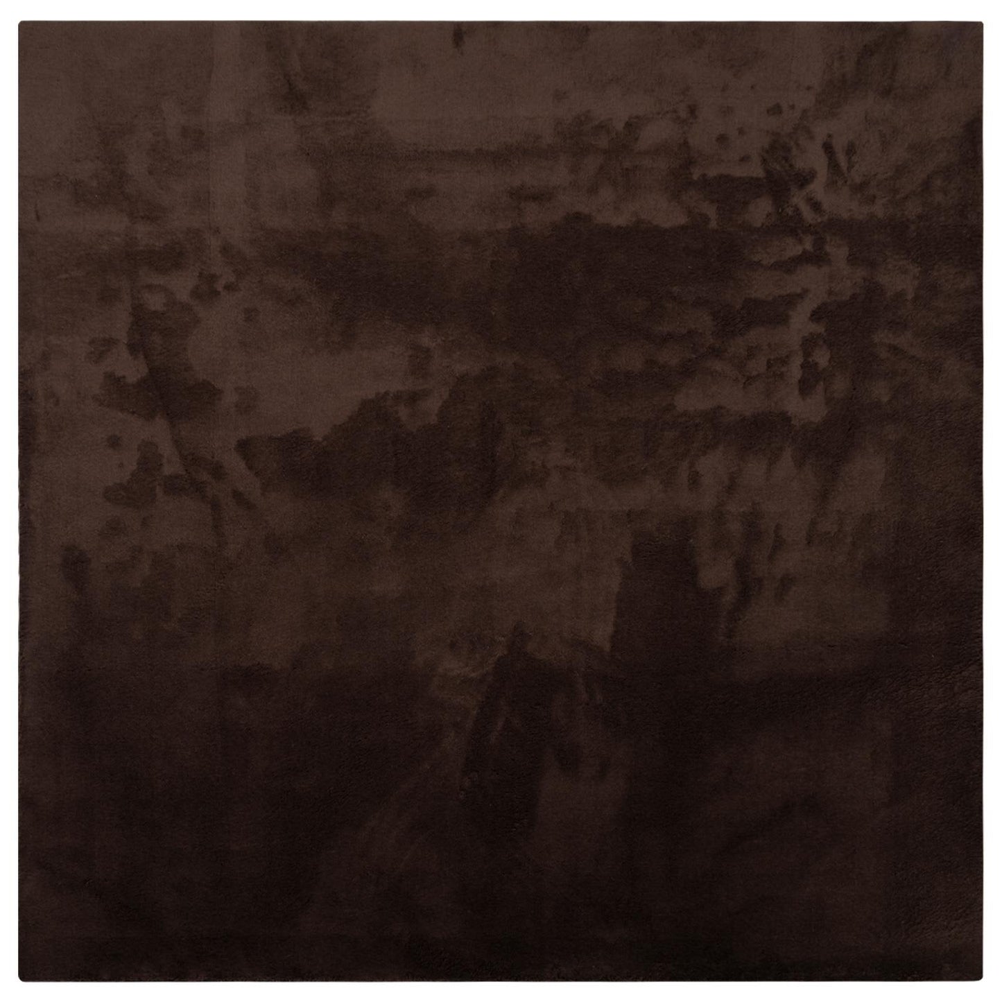 Medium Pile Soft and Washable Rug HUARTE Brown 200 x 200 cm