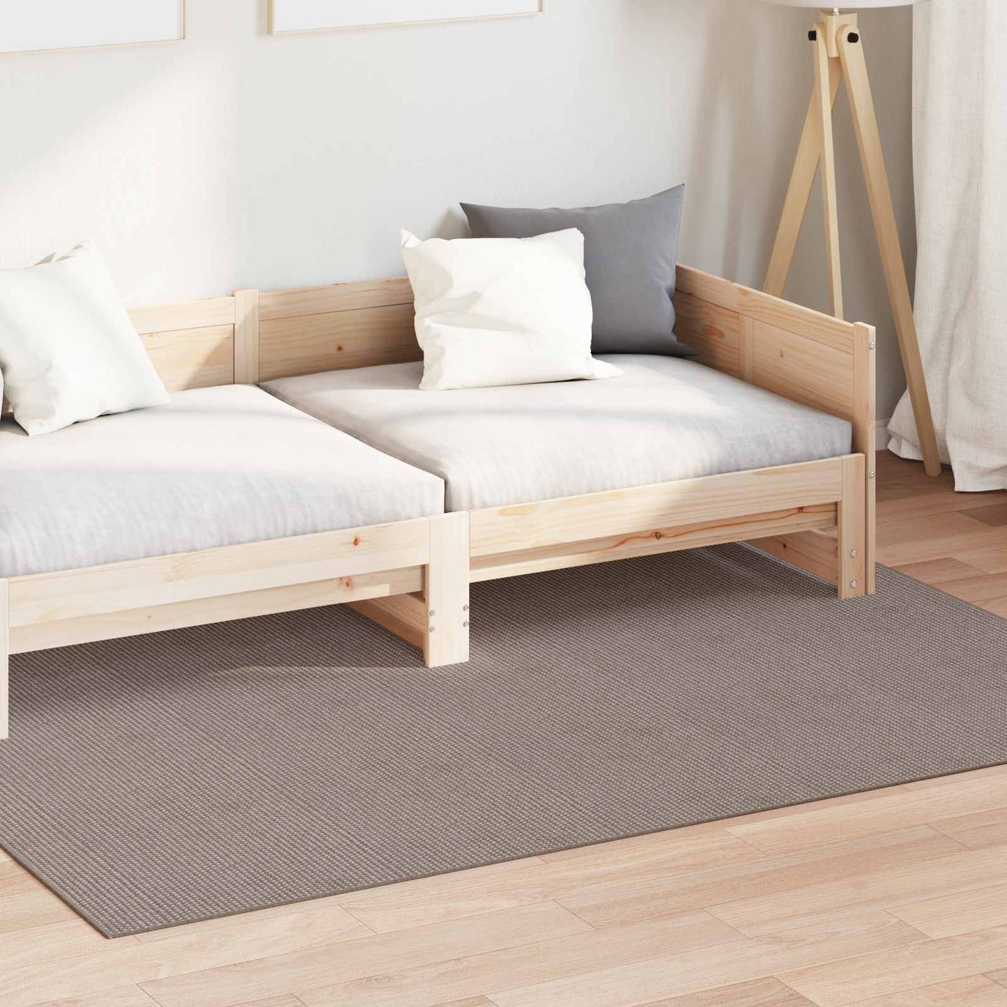 Area Rugs Rectangular LUGO Taupe 120 x 170 cm Polyester