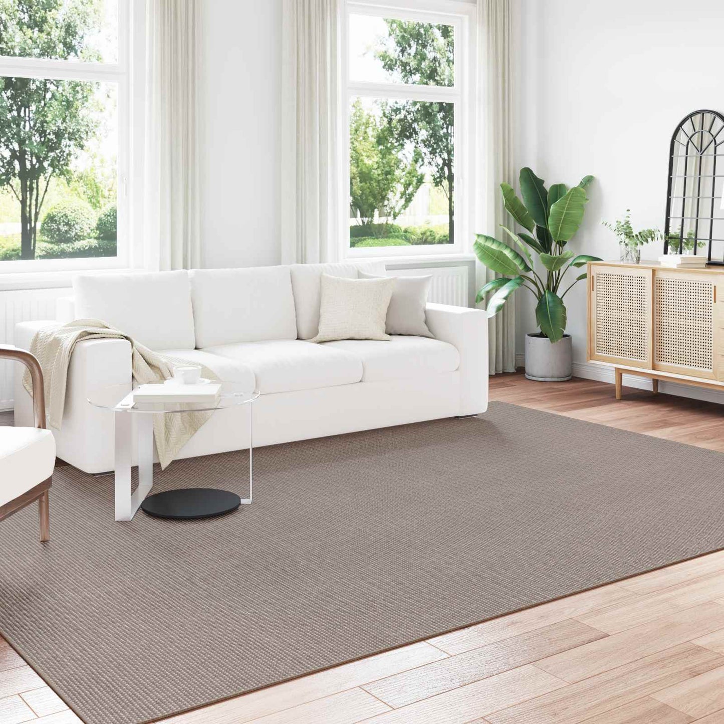 Area Rugs Rectangular LUGO Taupe 240 x 340 cm Polyester