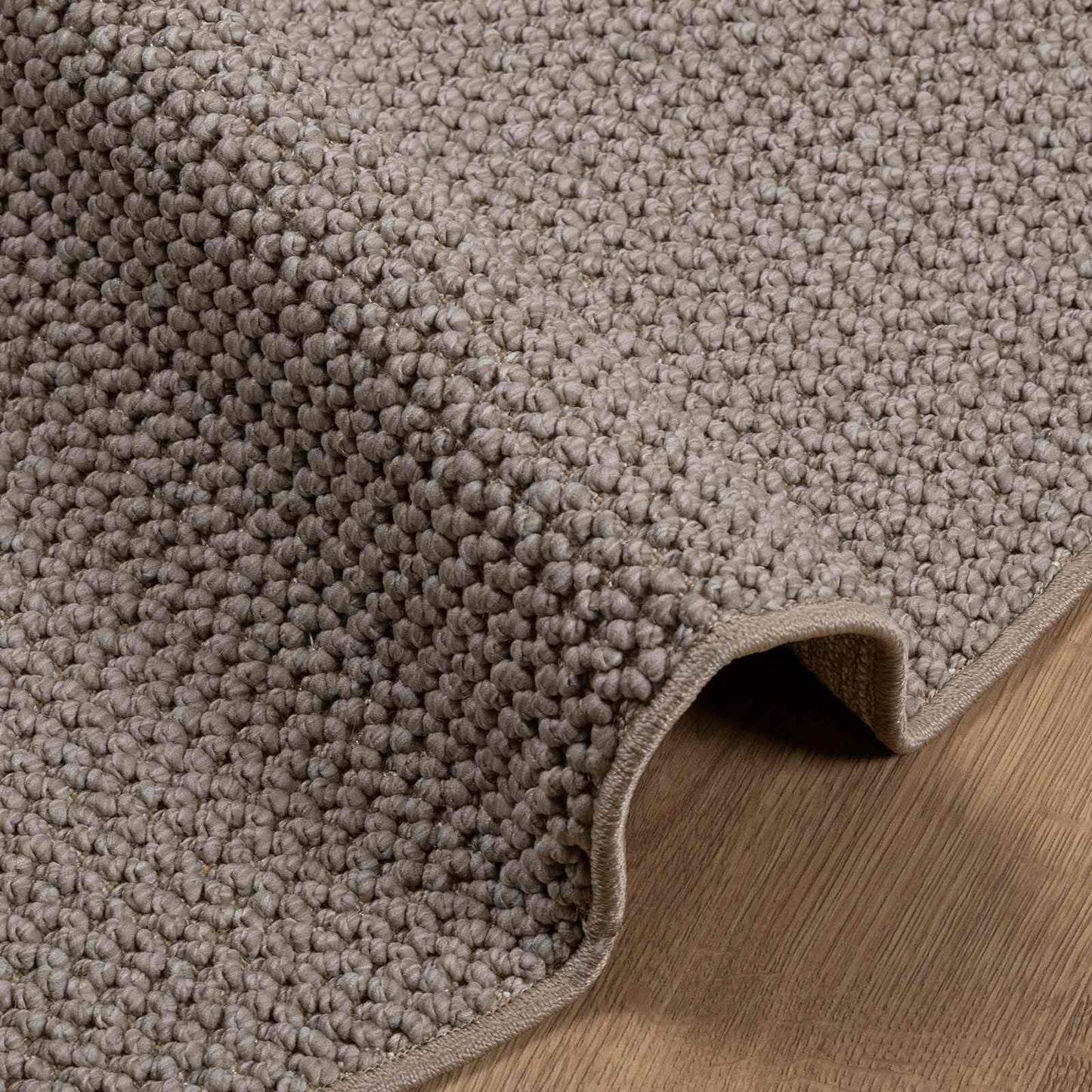 Area Rugs Round LUGO Taupe Ø 160 CM Polyester