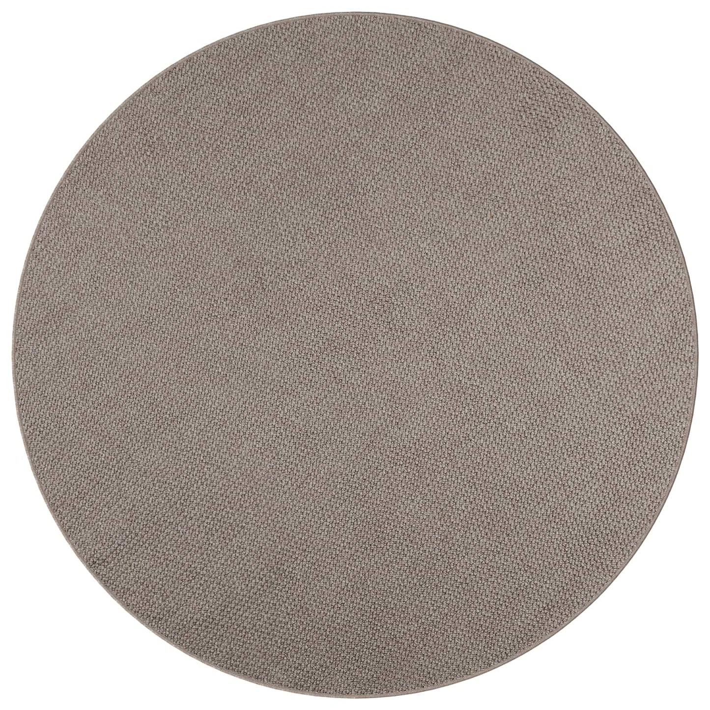 Area Rugs Round LUGO Taupe Ø 160 CM Polyester