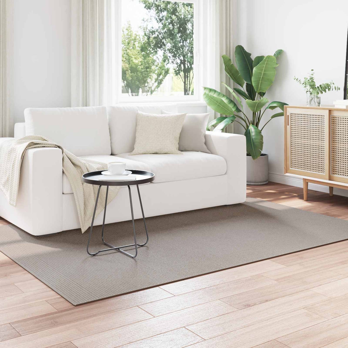Area Rugs LUGO Cream and Taupe 200 x 140 cm Polyester