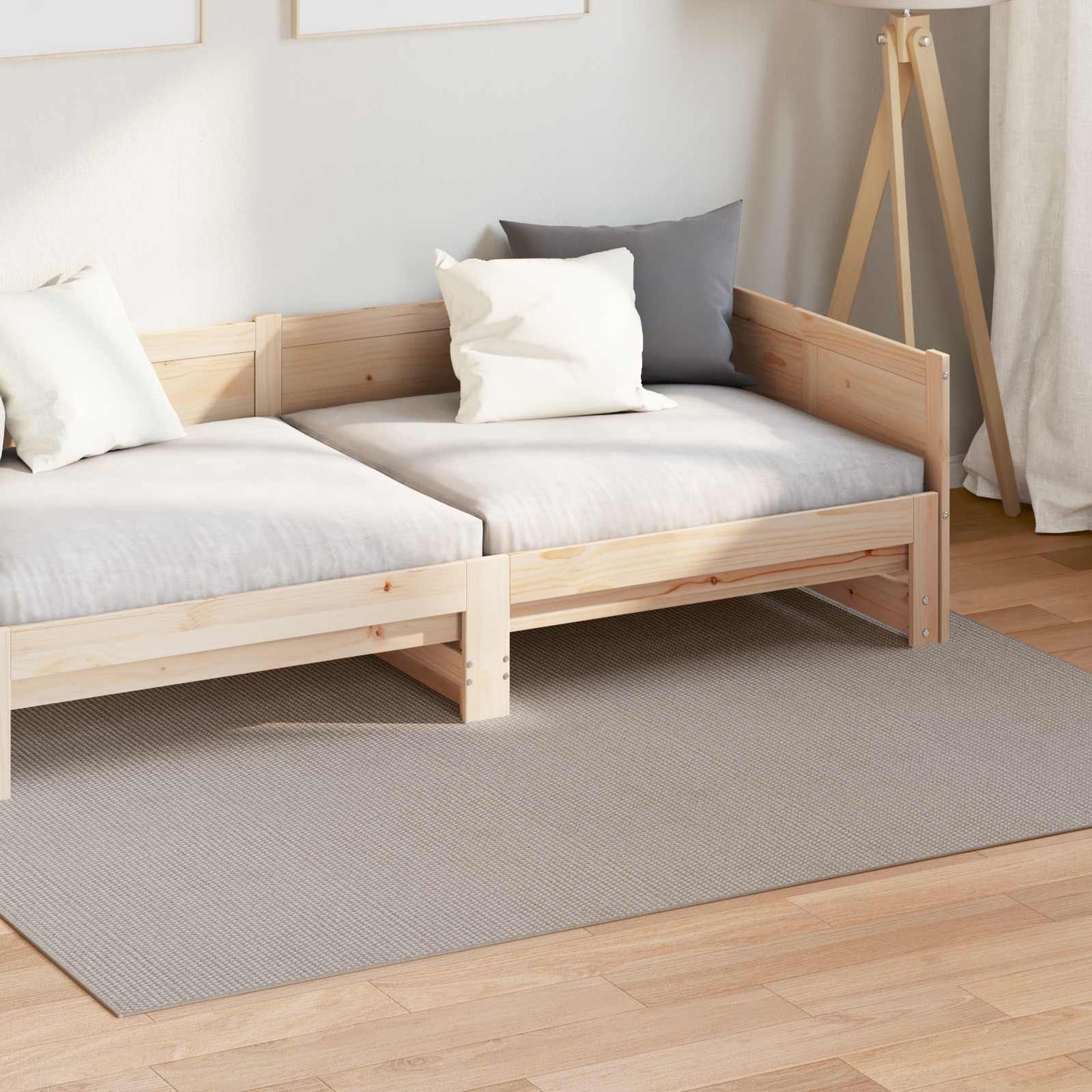 Area Rugs LUGO Cream and Taupe 230 x 160 cm Polyester