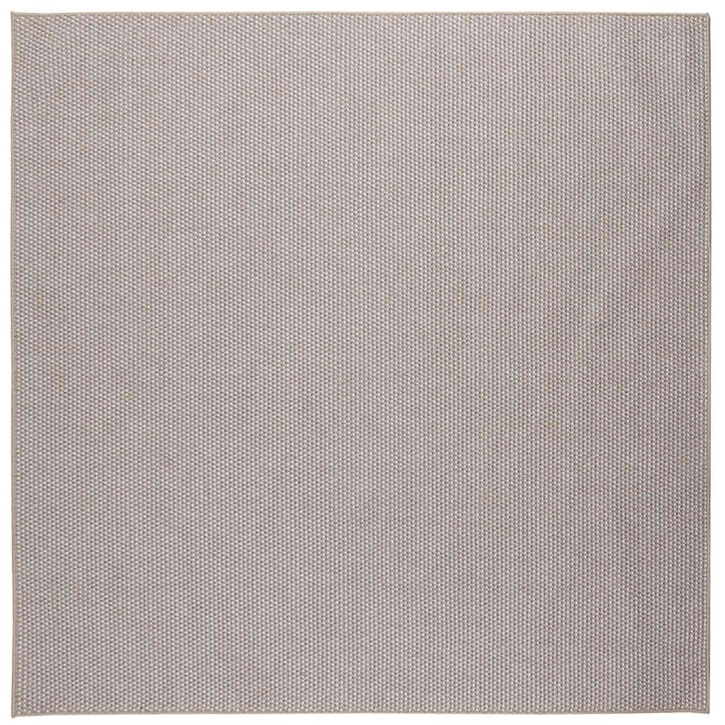 Area Rugs Square LUGO Cream and Taupe 120 x 120 cm Polyester