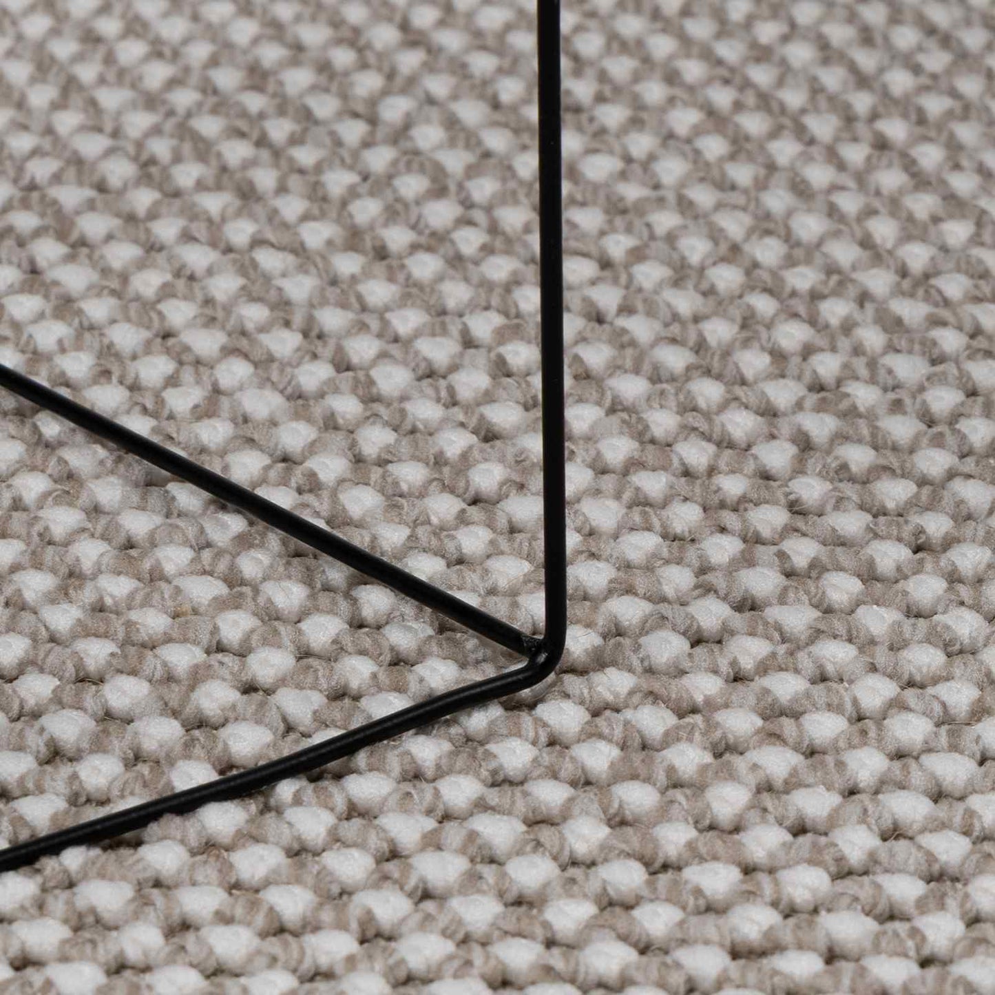 Area Rugs Square LUGO Cream and Taupe 240 x 240 cm Polyester