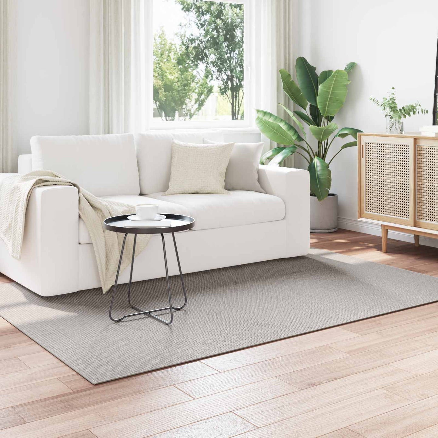 Area Rugs Rectangular LUGO Cream and Grey 120 x 170 cm