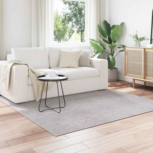 Area Rugs Square LUGO Cream and Grey 200 x 200 cm Polyester