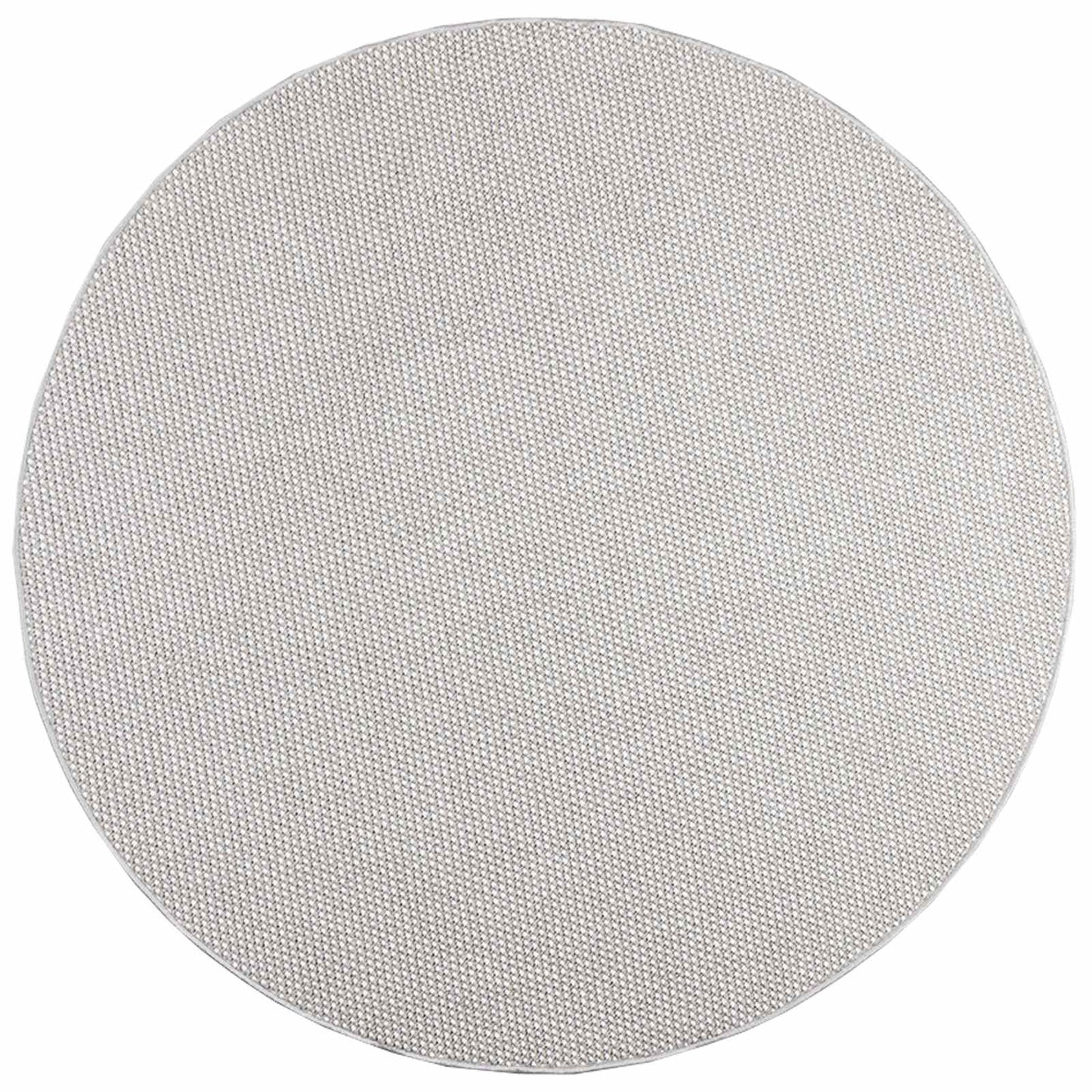 Area Rugs Round LUGO Cream and Grey Ø 120 CM Polyester