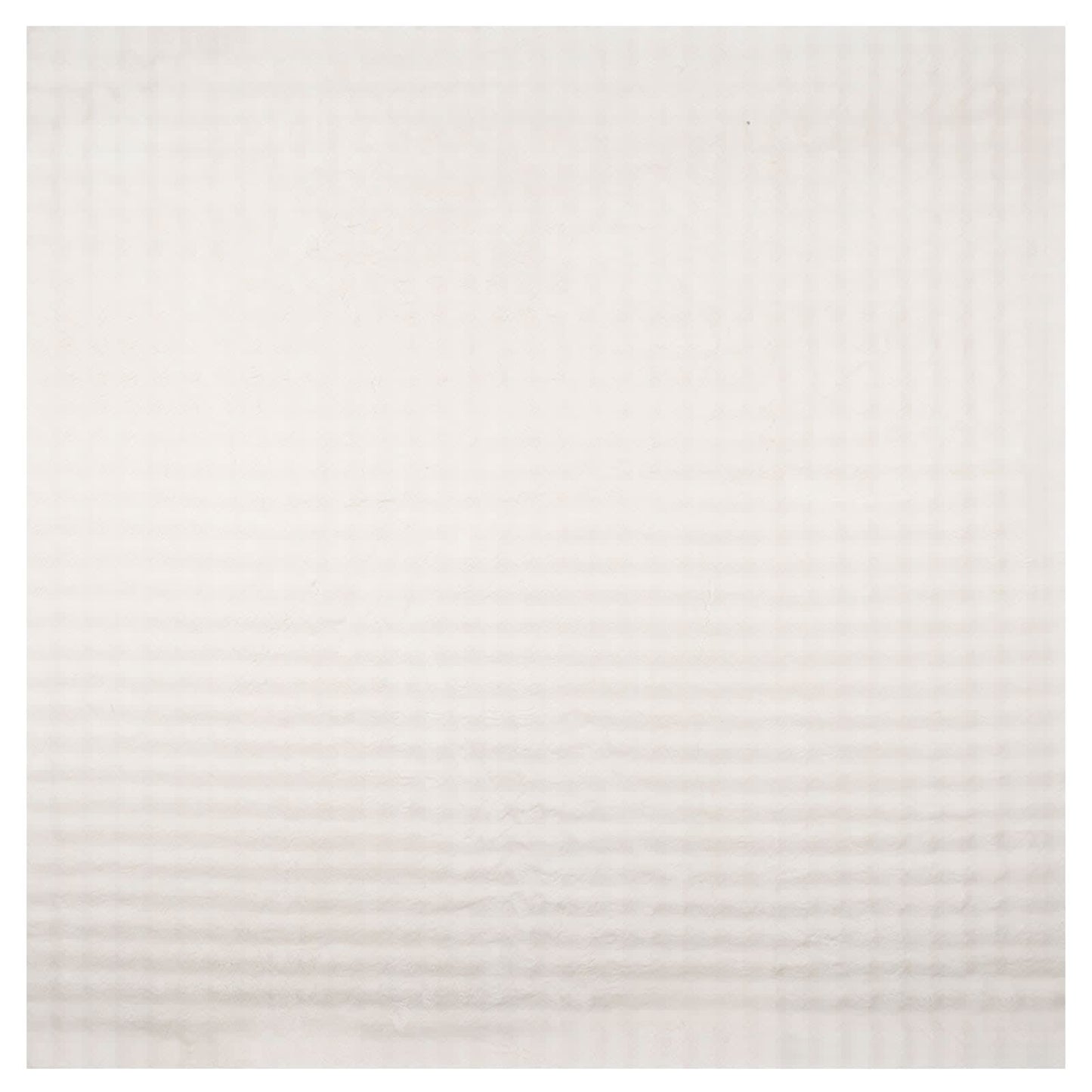 Area Rugs Square SIROLO Cream 200 x 200 cm Polyester