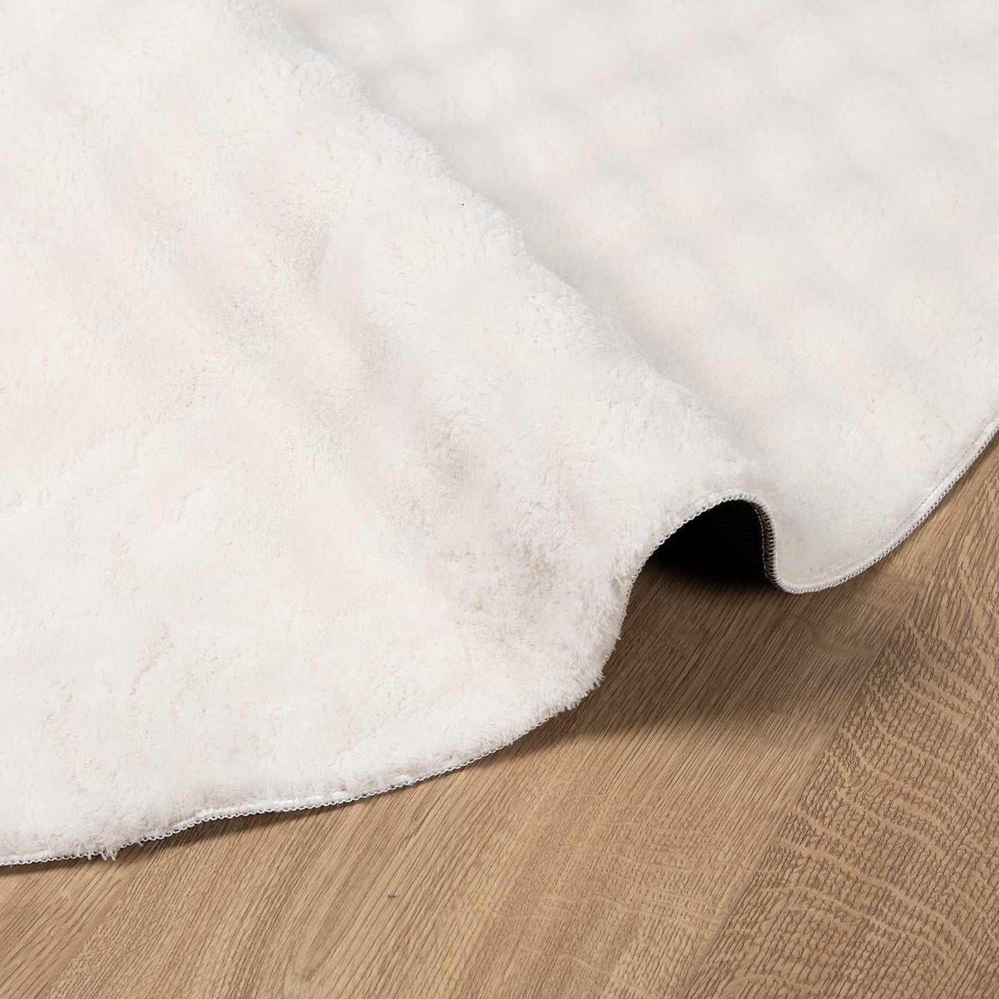 Area Rugs Round SIROLO Cream Ø 200 CM Polyester
