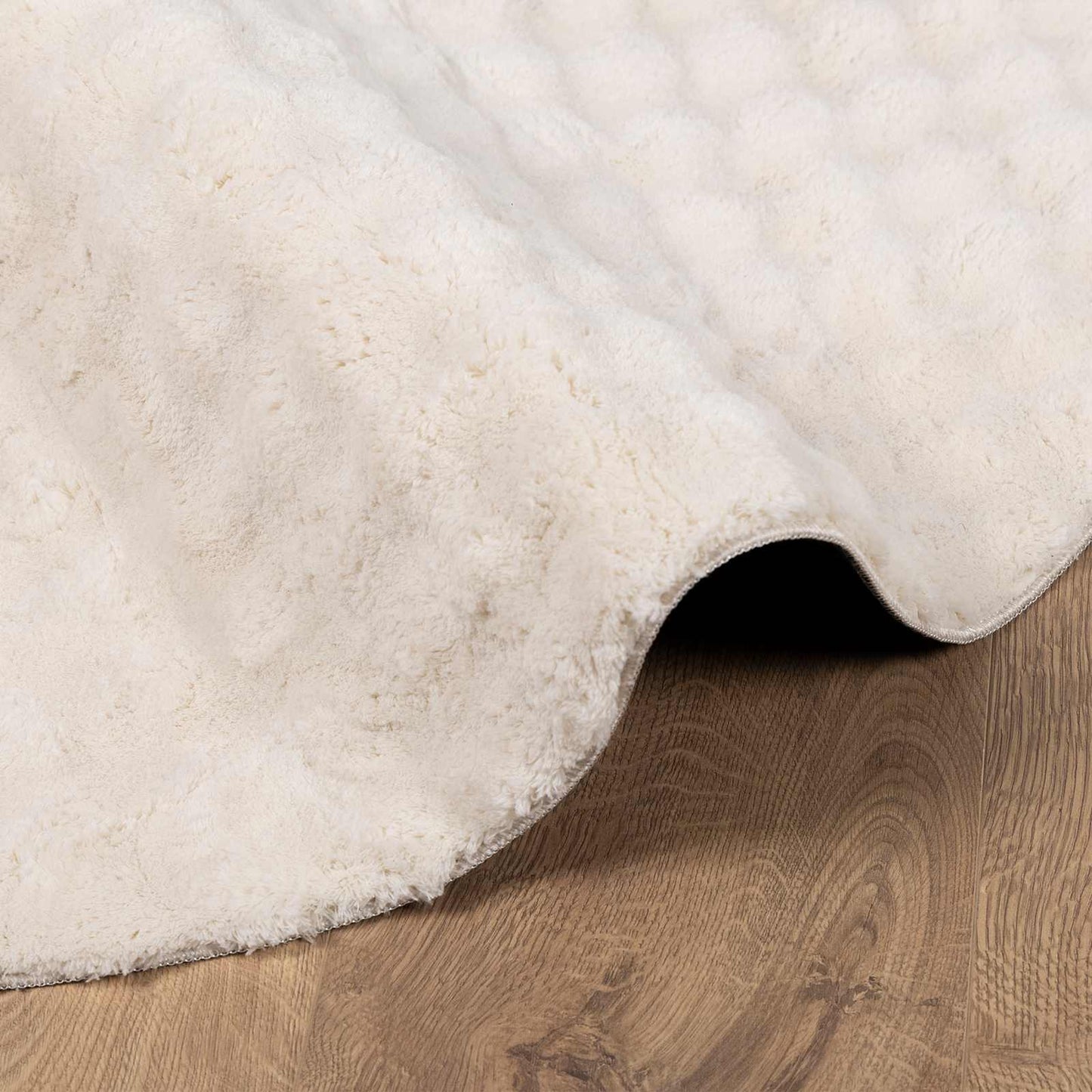 Area Rugs Round SIROLO Beige Ø 160 CM Polyester