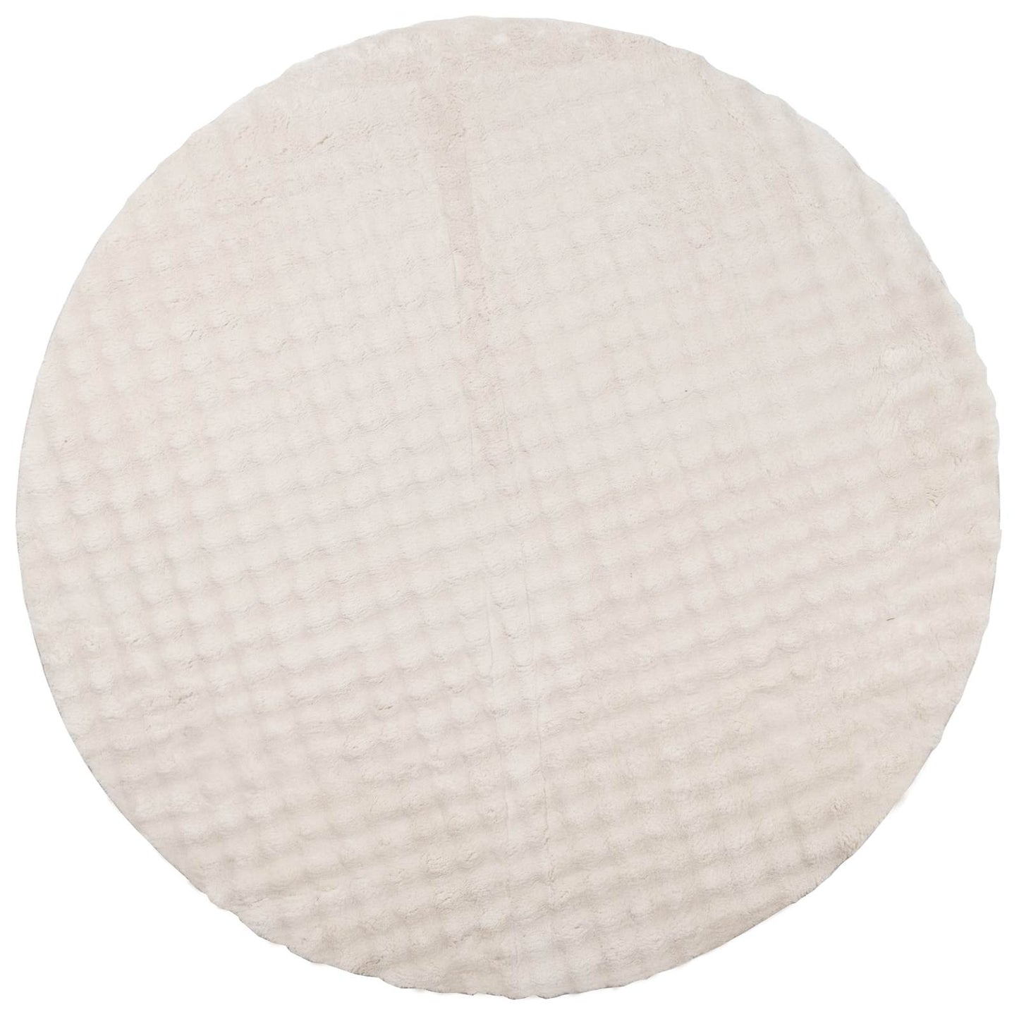 Area Rugs Round SIROLO Beige Ø 160 CM Polyester