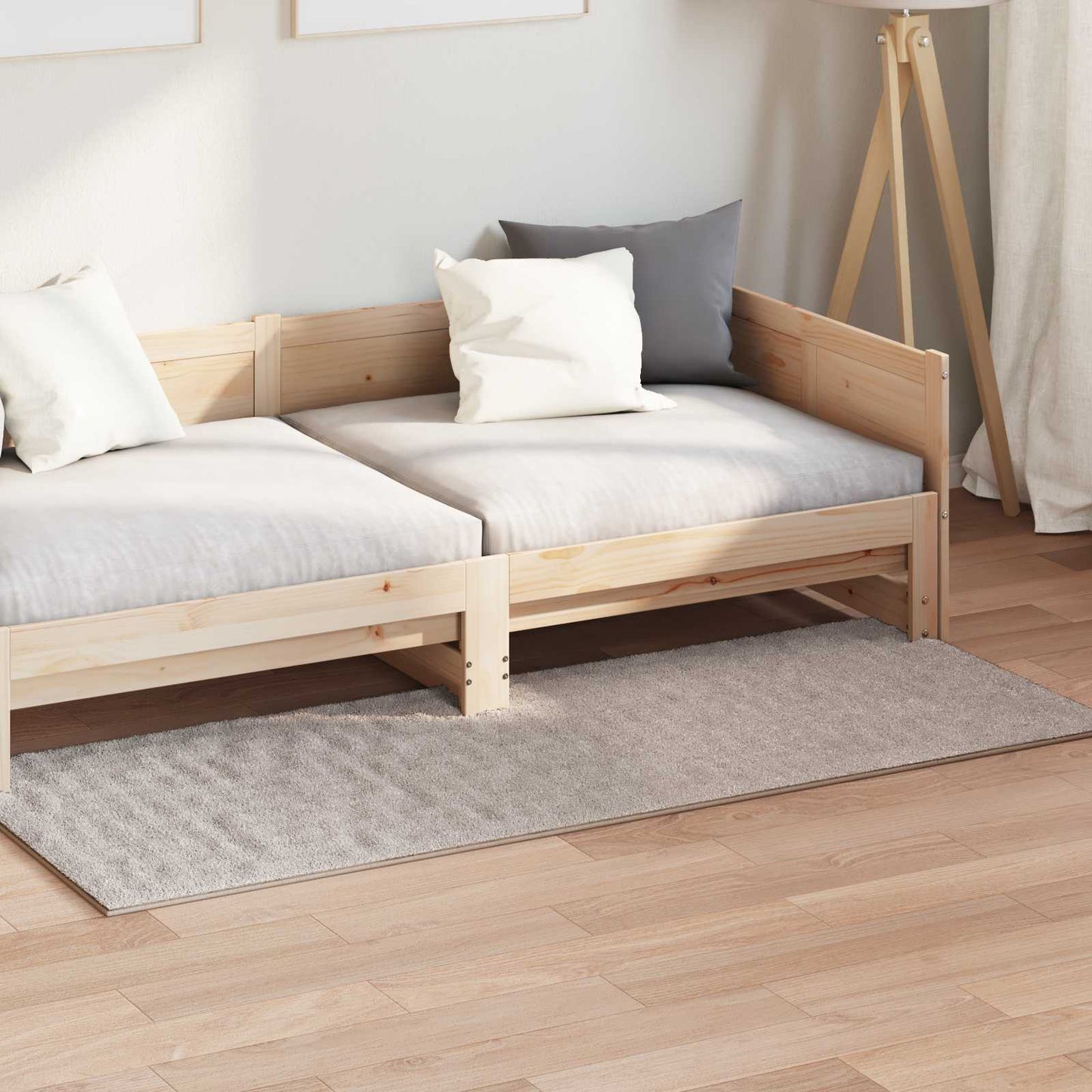 Area Rugs Rectangular SIROLO Sand 150 x 80 cm Polyester