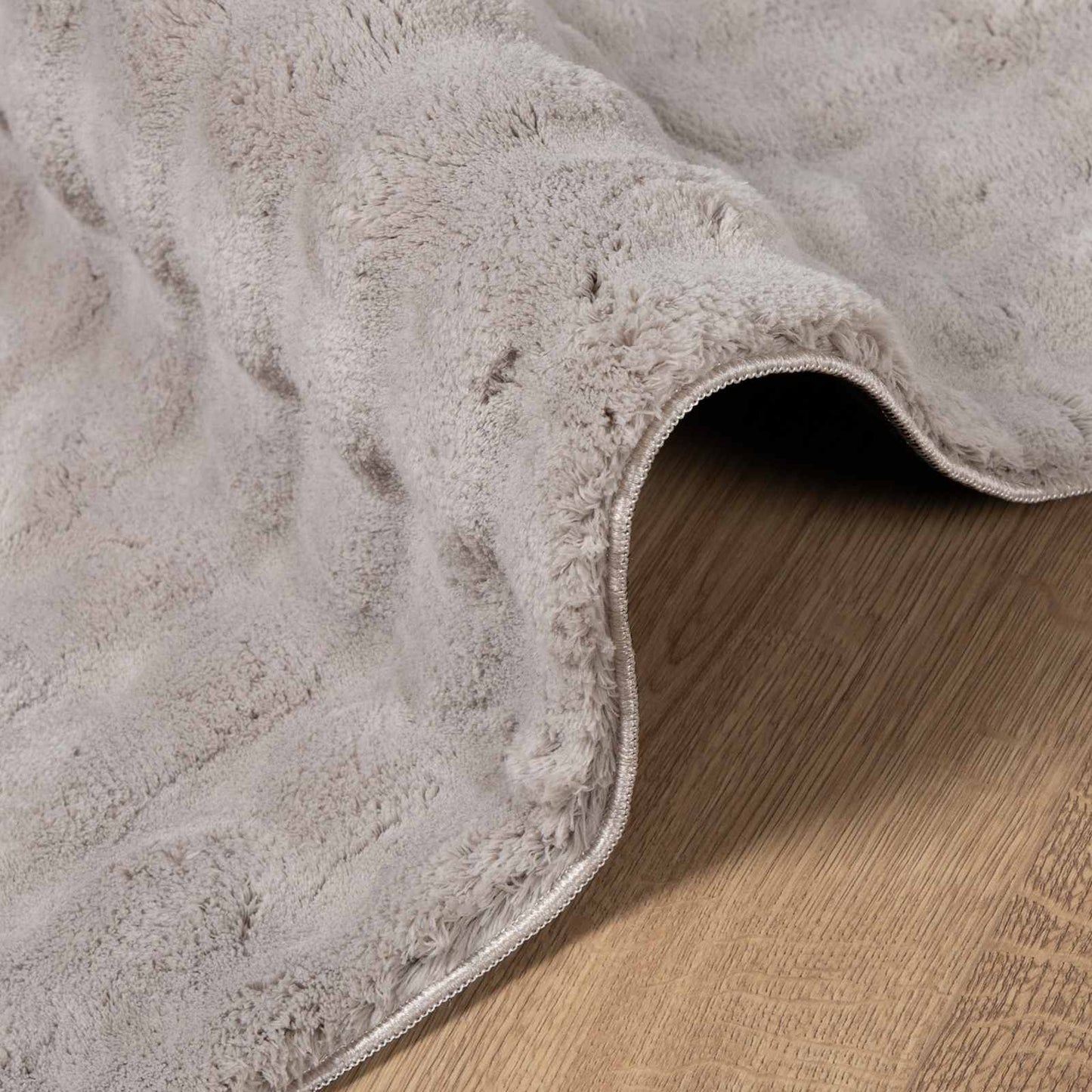 Area Rugs Rectangular SIROLO Sand 200 x 140 cm Polyester